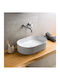 Karag Countertop Sink Porcelain 50x32x12.2cm White