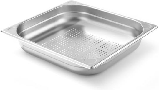 Hendi Διάτρητο Σκεύος Gastronorm Ανοξείδωτο GN2/3 με Βάθος 65mm
