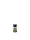 Ready Manual Set Spice Mills made of Glass in Black Color 13cm 1pcs