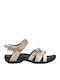 Tirra Flache Sandalen für Damen Sportlich in Ecru Farbe