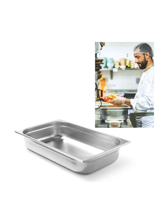 Hendi General Use Vase with Lid made of Stainless Steel Grey 32.5x10x53cm 1 Piece