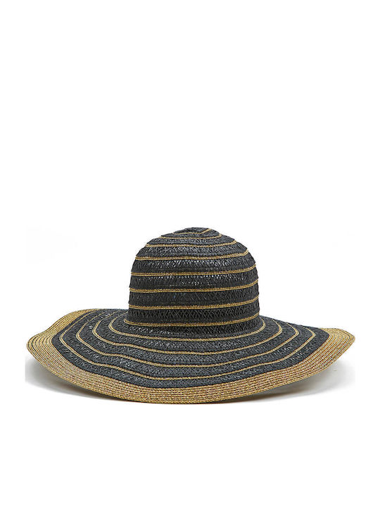 Verde Wicker Women's Hat Black