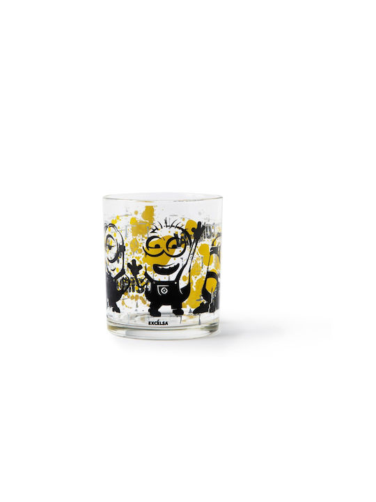 Excelsa Set of Glasses Water made of Glass Minions 250ml 3pcs