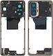 Original Middle Frame Bezel Plate Xiaomi Redmi Note 10 Pro Max Redmi Note 10 Pro Redmi Note 10 Pro India M2101k6p M2101k6g M2101k6i Gold