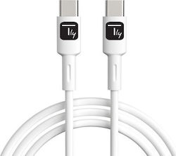 Techly USB 2.0 USB-C male - USB-C 60W 1m (ICOC-MUSB20-C60W1)