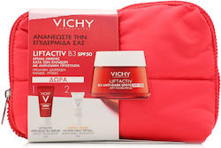 Vichy Promo Liftactiv B3 Specialist Crema de zi anti-îmbătrânire cu SPF50 50ml & Ser specialist Vichy Liftactiv B3 5ml & Crema de față zilnică Vichy Capital Soleil Uv Age cu SPF50+