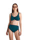 Blu4u Bikini Set Top & Slip Bottom Petrol Blue