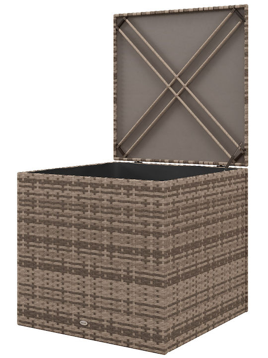 Outsunny Outdoor Storage Box Brown L75xW75xH70cm