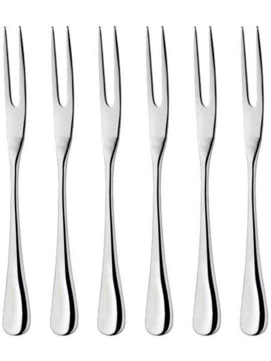 Ready Set of Forks Fruit/Dessert Silver 13cm 6pcs