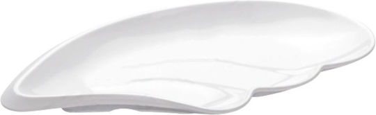 Ready Platou de Servire Oval Plastic Albă 37x20.2buc 6buc