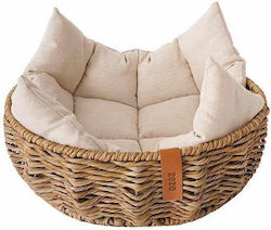 Zeze Woven Rattan Bed 48x48x15cm