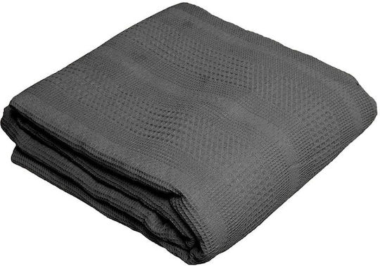 Viopros Pătură Pătuț Pique Gri Anthracite 120x160cm