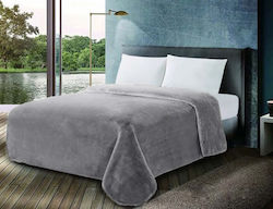 Einzelhoteldecke Velours Gray 160x220cm 3Stück