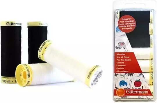 Комплект 7 конци Sew-all черен бял 731110 Gutermann
