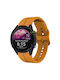 Garmin Forerunner255 22mm Loop Silicone Watch Band Amber Yellow