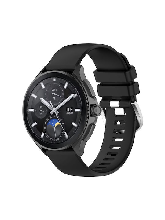 Xiaomi Watch S3 Γυαλιστερή Επιφάνεια Σιλικόνης Watch Band Μαύρο