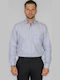 Long-sleeved Shirt Checked Beige