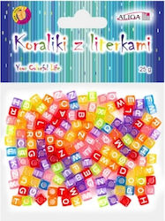 Plastic Letter Beads 6mm 25g