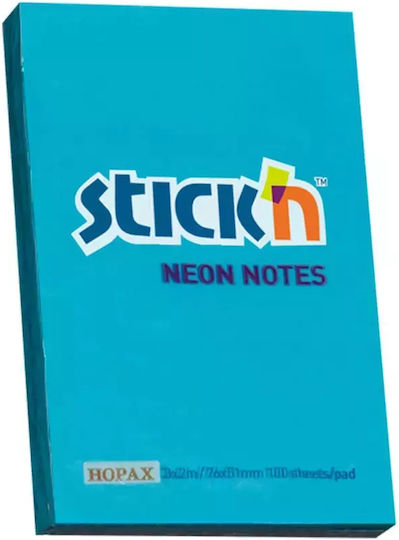 Stick'N Αυτοκόλλητα Χαρτάκια Σημειώσεων σε Κύβο Μπλε 7.6x5.1εκ.