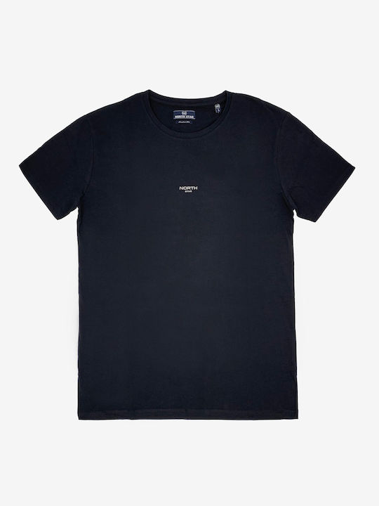 North Star T-shirt Bărbătesc cu Mânecă Scurtă Black