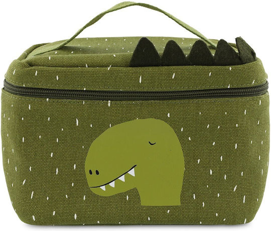 Trixie Mr. Dino School Insulated Hand Lunch Bag Green Dinosaurs 14 x 14 x 20cm