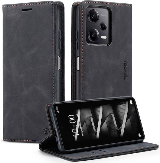 Techsuit Back Cover Σιλικόνης / Δερματίνης Μαύρο (Nothing Phone (2a))