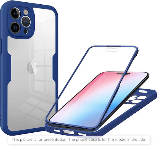 Techsuit ColorVerse 360 Full Cover Silicone Set with Tempered Glass Blue (Xiaomi Redmi 13C 5G)