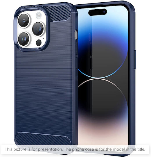 Techsuit Carbon Back Cover Silicone Blue (Motorola Moto G04, G04s, Moto G24, G24 Power)