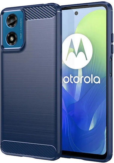 Techsuit Carbon Back Cover Σιλικόνης Μπλε (Motorola Moto G04, G04s, Moto G24, G24 Power)
