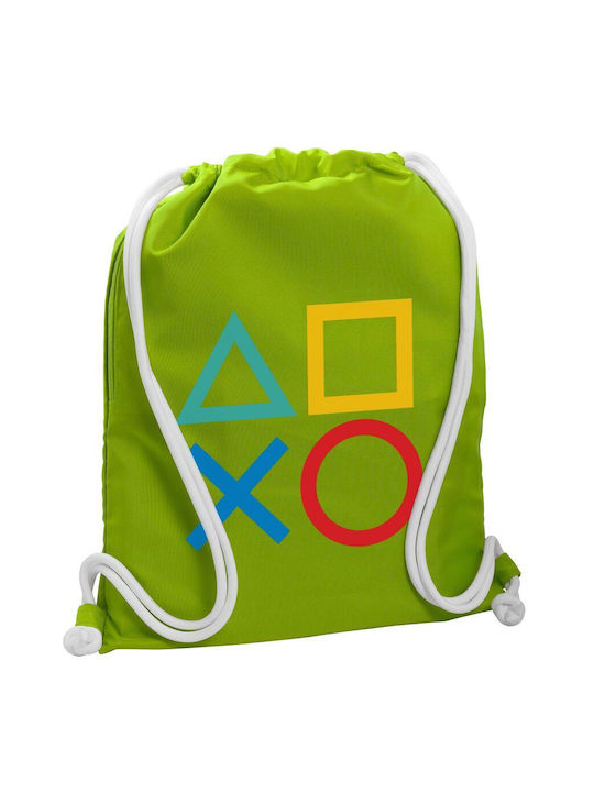 Koupakoupa Gaming Symbols Gym Backpack Green
