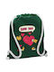 Koupakoupa Love You Singer!!! Gym Backpack Green