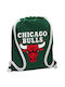 Koupakoupa Chicago Bulls Geantă Înapoi Sala de sport Verde