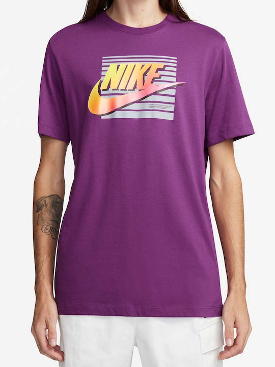 Nike Ανδρικό T-shirt Κοντομάνικο Purple