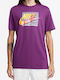 Nike Herren T-Shirt Kurzarm Purple