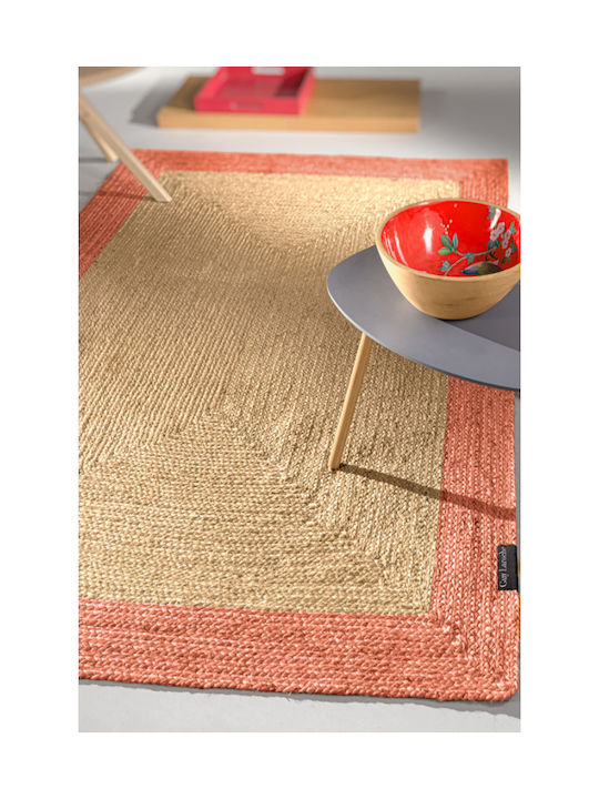 Guy Laroche Nest Rug Rectangular from Jute Coral