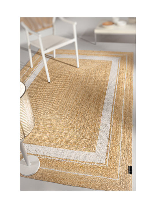 Guy Laroche Majestic Rug Rectangular from Jute White