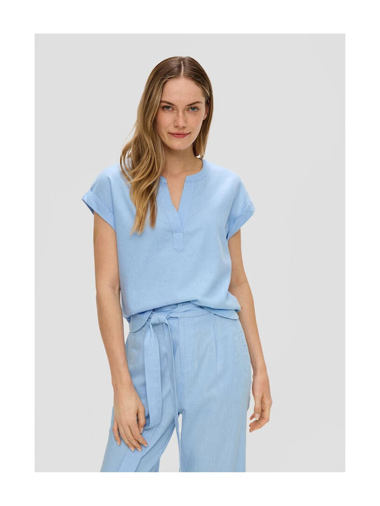 S.Oliver Damen Bluse Blau