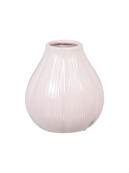 BigBuy Vază Decorativă Ceramică Roz 15x14x15cm 1buc