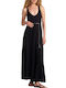 Attrattivo Dress with Crossed Back Belt 9919038-black Women's