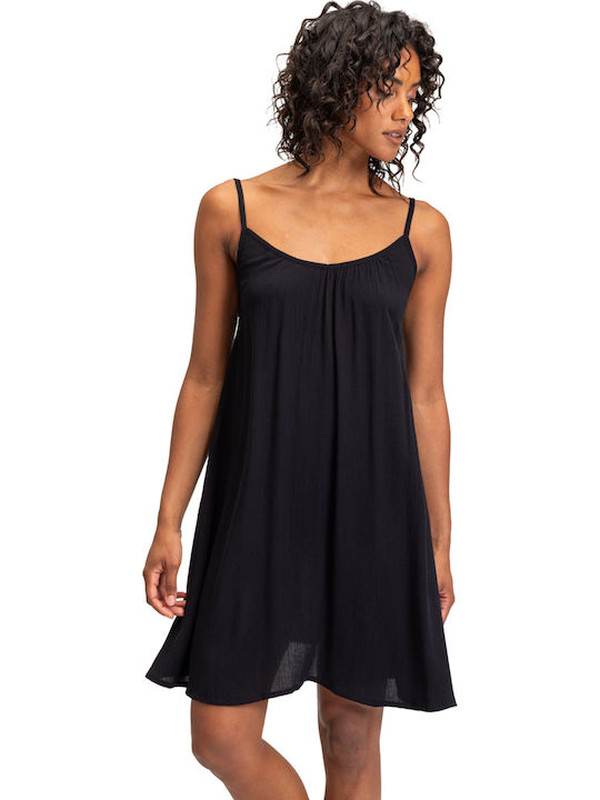 Spring Adventure Sommer Mini Damenkleid Anthrazit