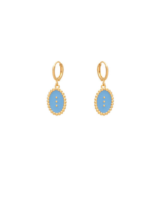 Dangling Earrings Three Wishes Blue