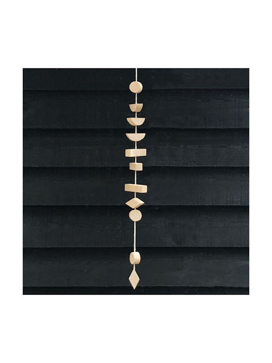 Synchronia Decorative Garland Handmade Garland Made of Wood
