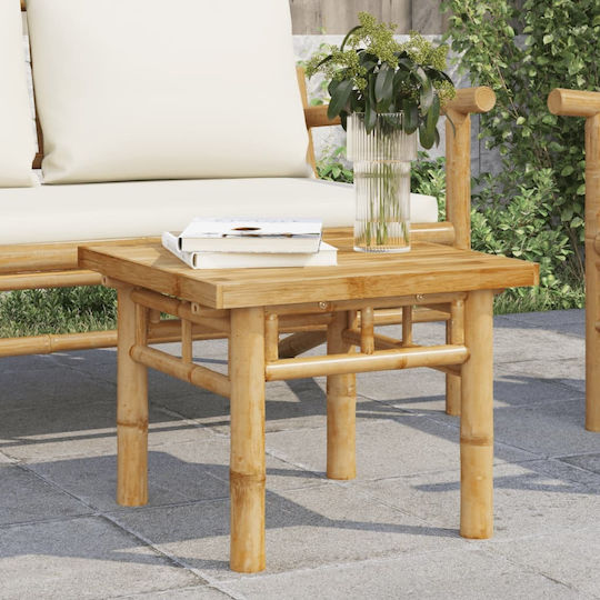Masa Masa de lounge pentru spații exterioare mici de bambus 45x45x35buc