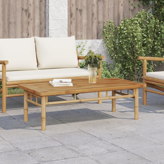Masa Masa de lounge pentru spații exterioare de bambus 110x55x35buc