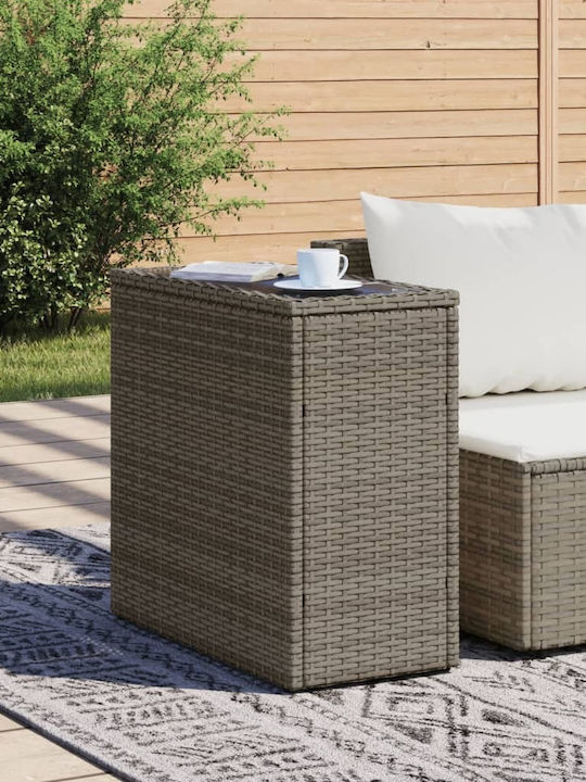 Tisch für kleine Außenbereiche Stabil Gray 58x27.5x55cm