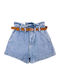 Women's Jean High-waisted Shorts Blue