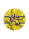 Koupakoupa Cristiano Ronaldo Al Nassr Wall Clock Wooden Yellow