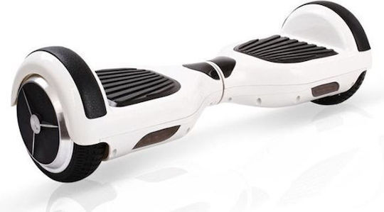Hoverboard με 15km/h Max Ταχύτητα και 25km Αυτονομία σε Λευκό Χρώμα