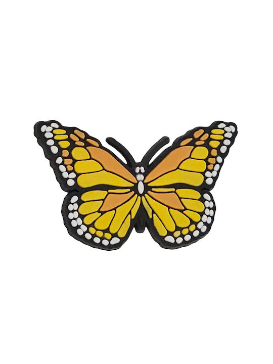 Jibbitz Dekorativ Schuh Schmetterling Gelb