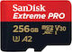 Sandisk Extreme PRO microSDXC 256GB U3 V30 A2 UHS-I mit Adapter